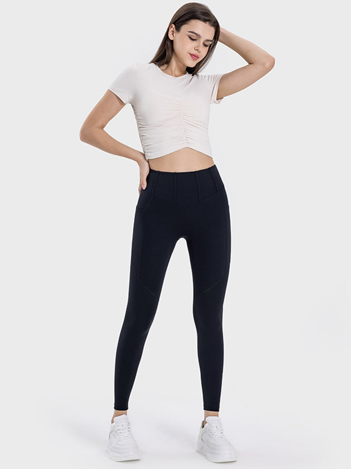 SabShape Pocketed High Waist Leggings