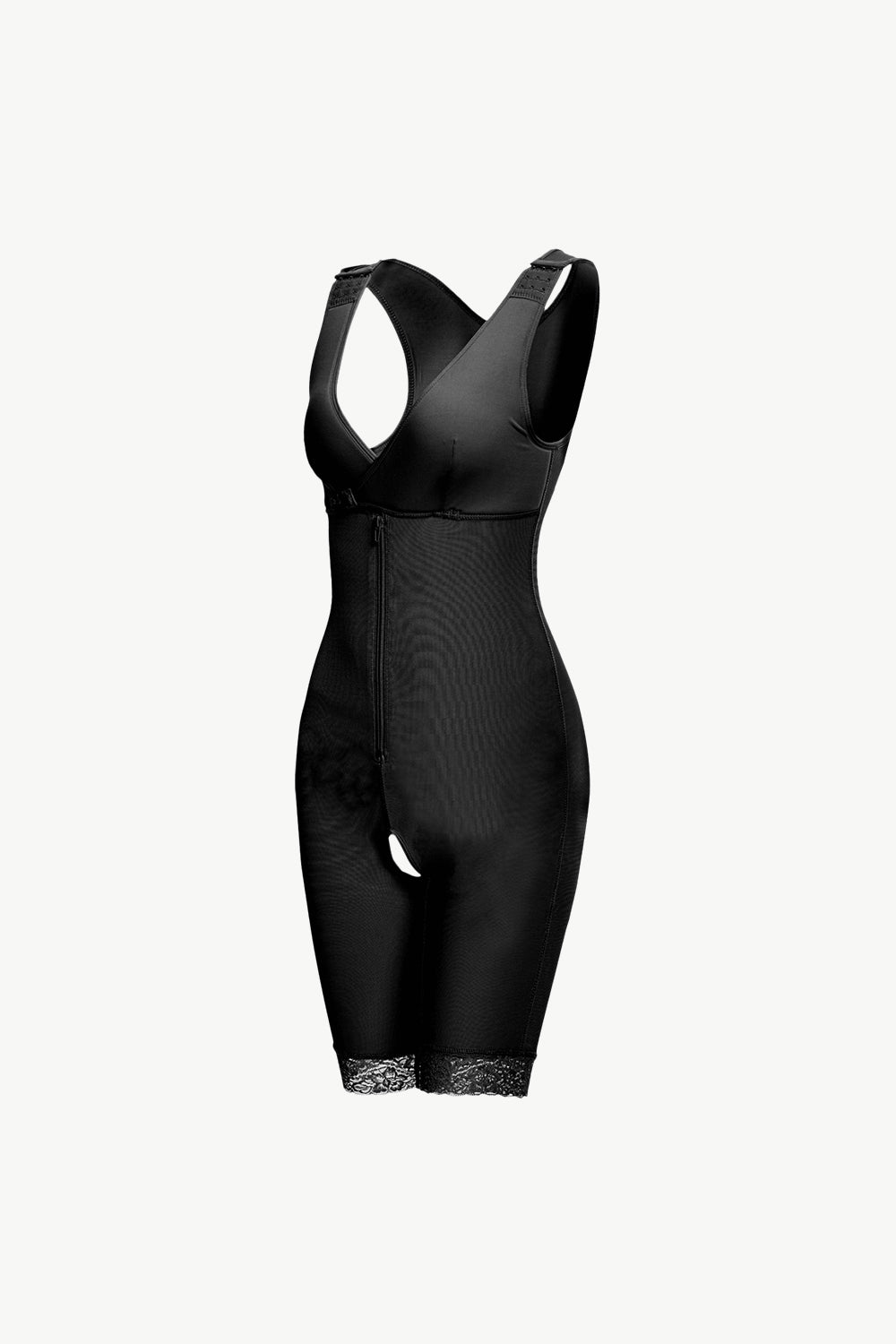 SabShape Lace Trim Zipper Shapewear