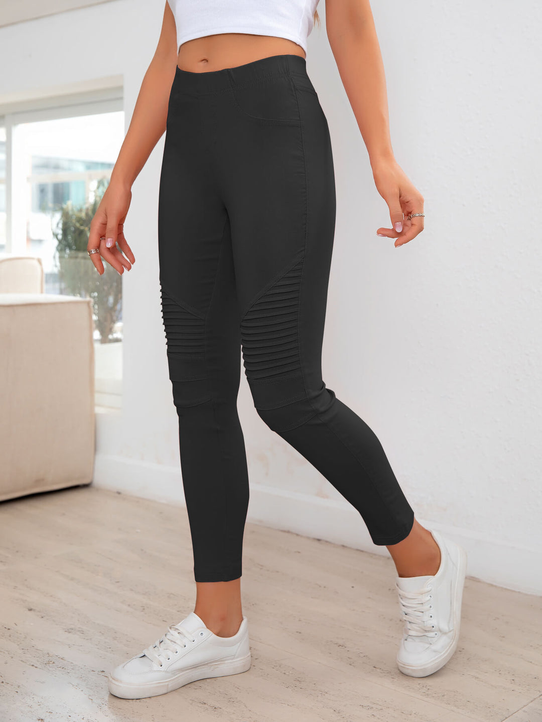 SabShape Ribbed Detail Leggings