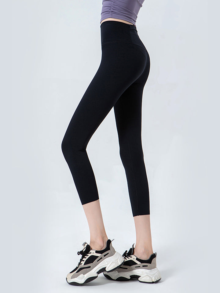 SabShape Wide Waistband Cropped Leggings