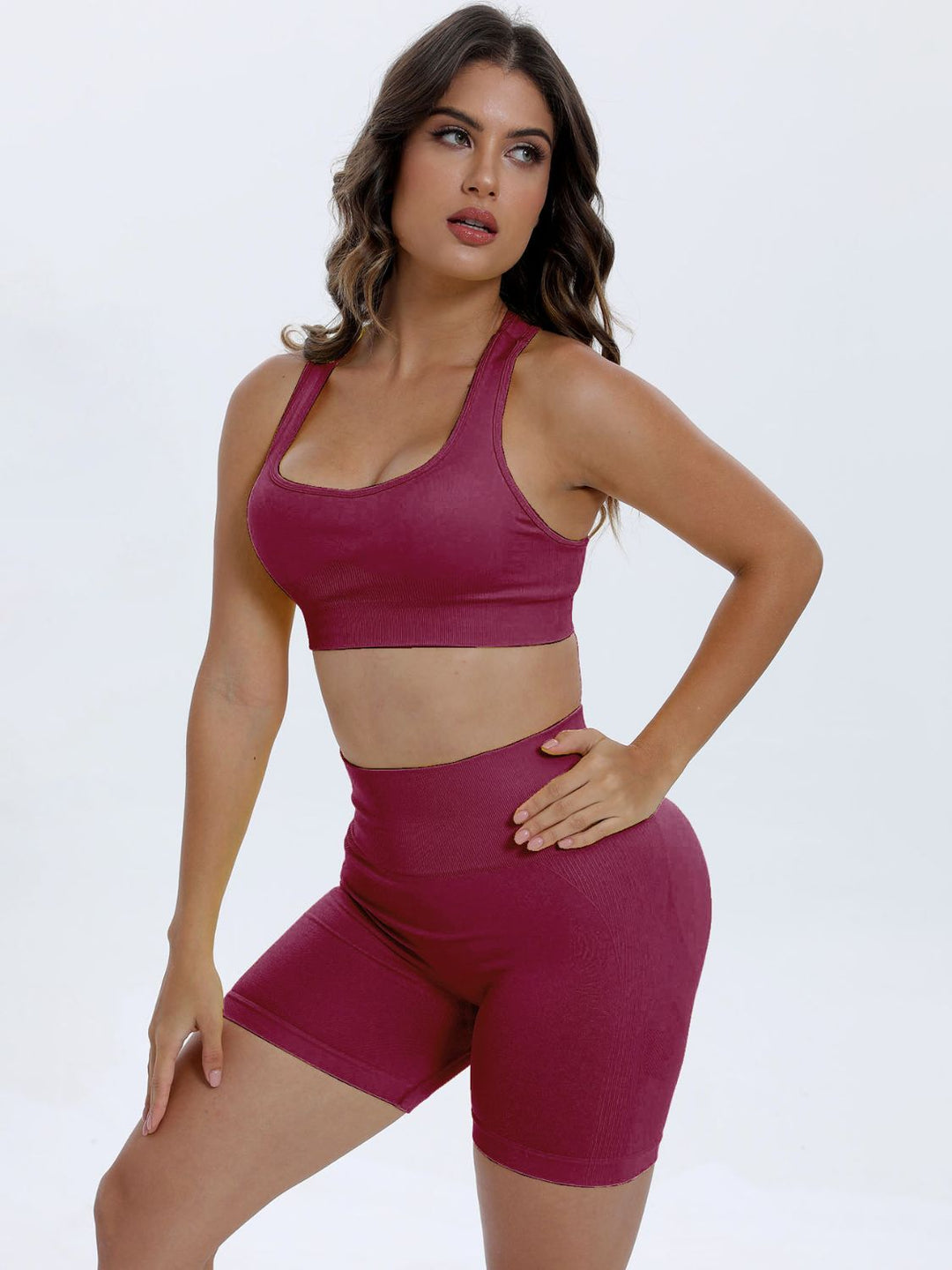 SabShape Active Set ( Wide Strap Top and Shorts )