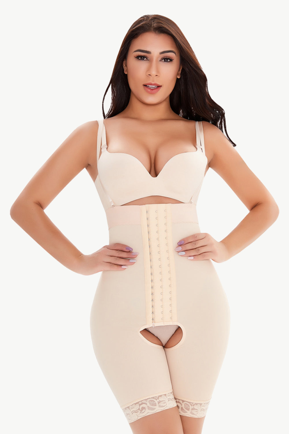 SabShape Lace Trim Shaping Bodysuit