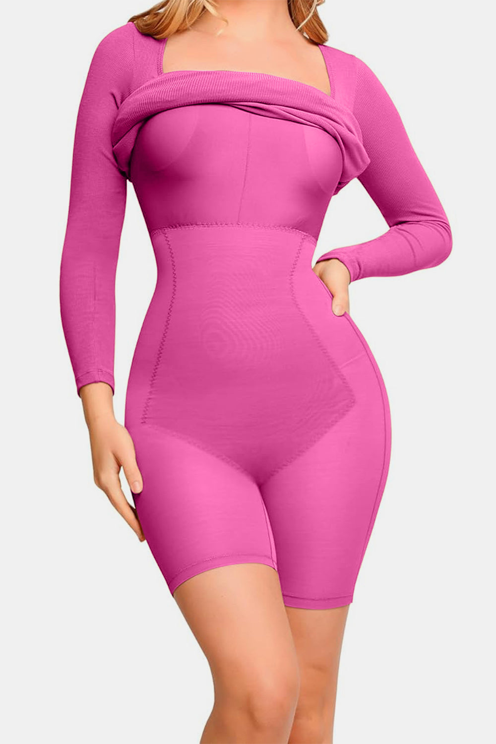 SabShape Long Sleeve Shapewear Dress