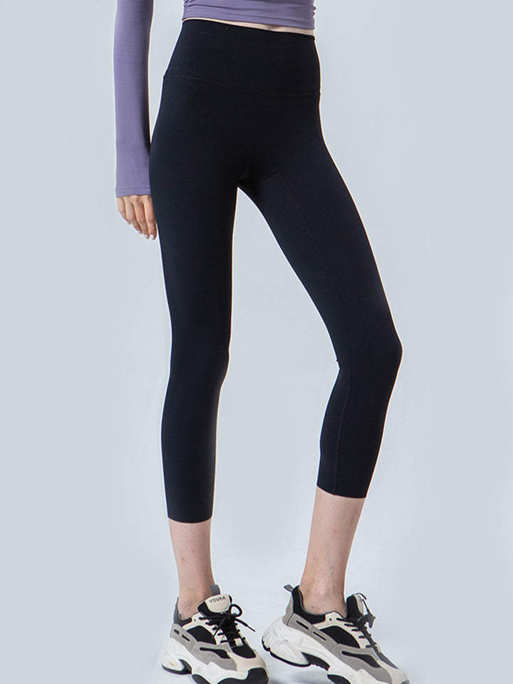 SabShape Wide Waistband Cropped Leggings