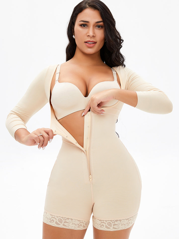 SabShape Long Sleeve Zip up Shapewear