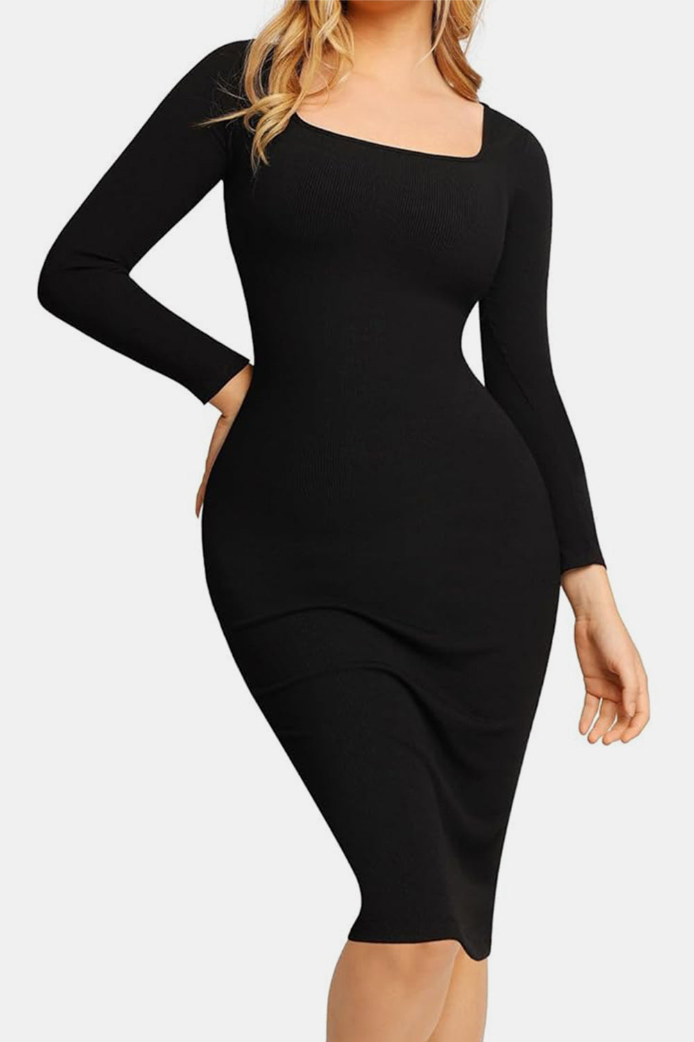 SabShape Long Sleeve Shapewear Dress