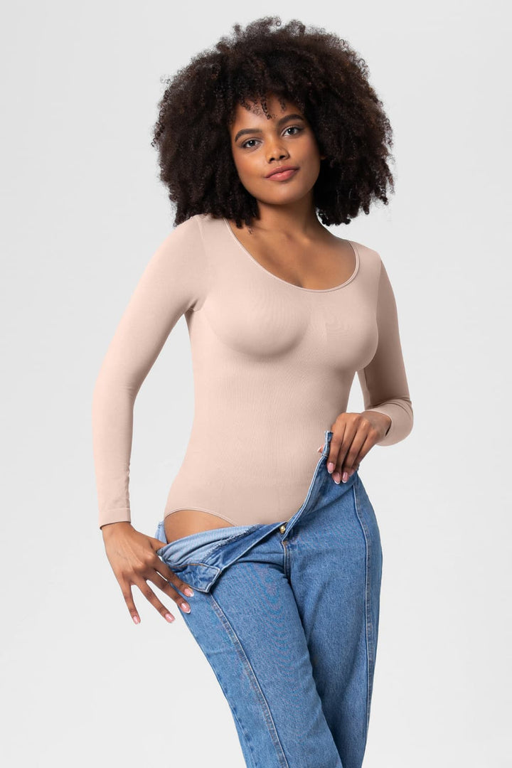 SabShape Long Sleeve Shaping Bodysuit