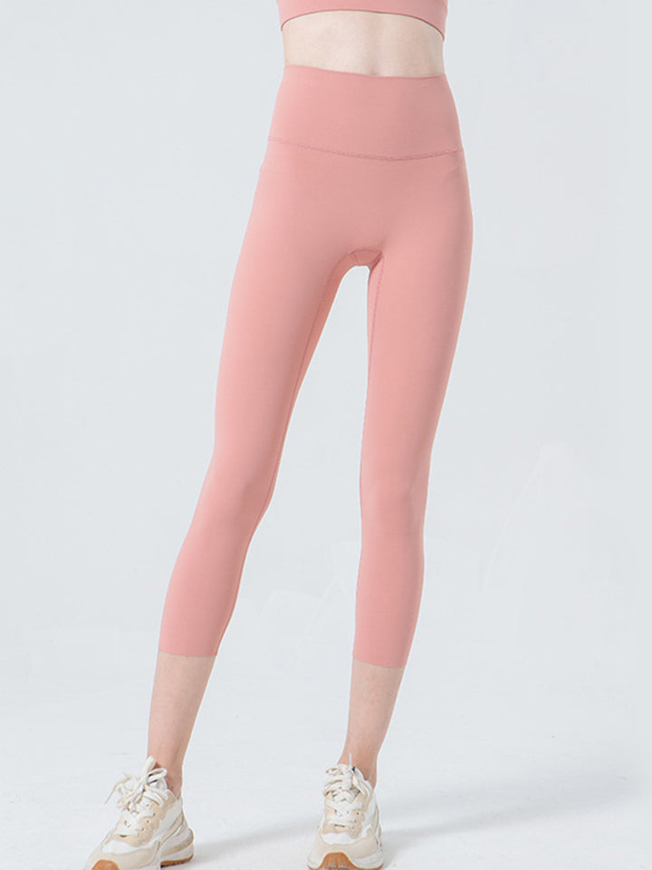 SabShape Wide Waistband Cropped Leggings