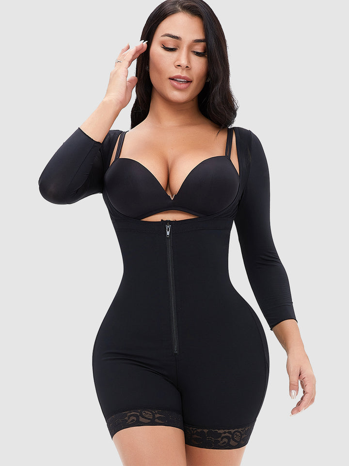 SabShape Long Sleeve Zip up Shapewear