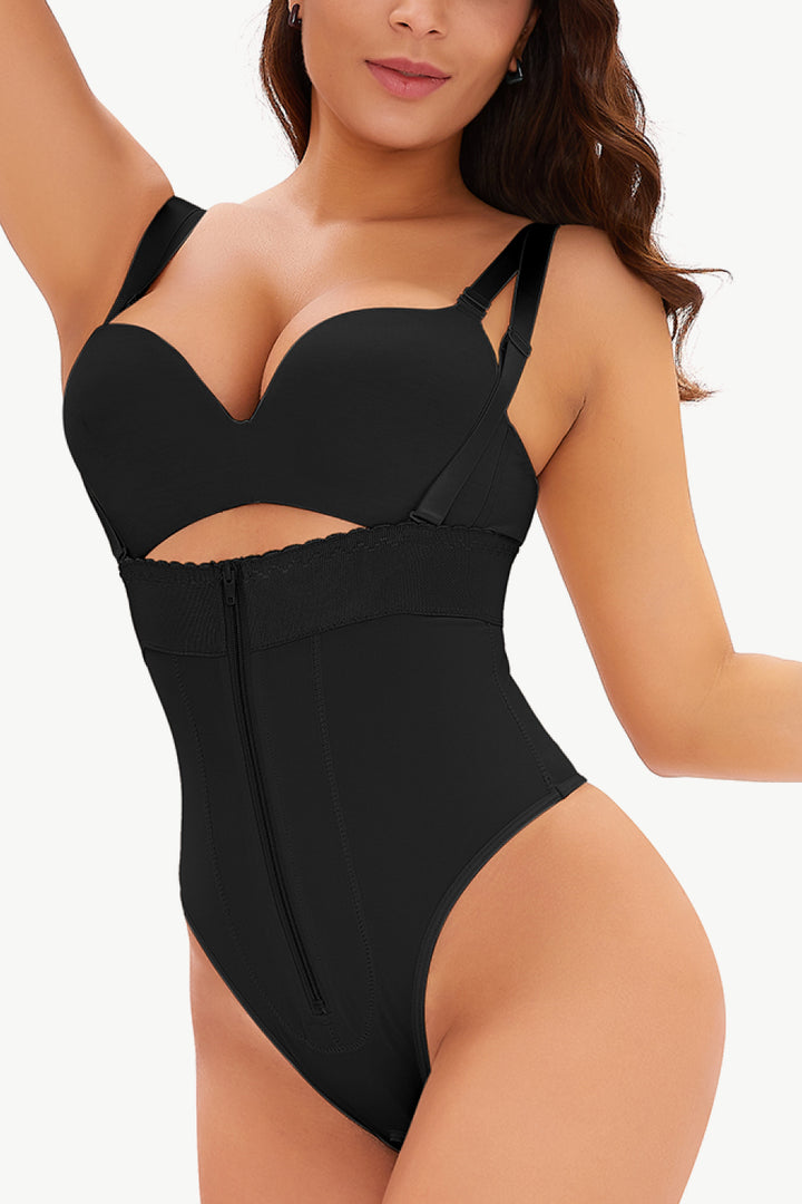 SabShape Strap ZipFit Shaping Bodysuit