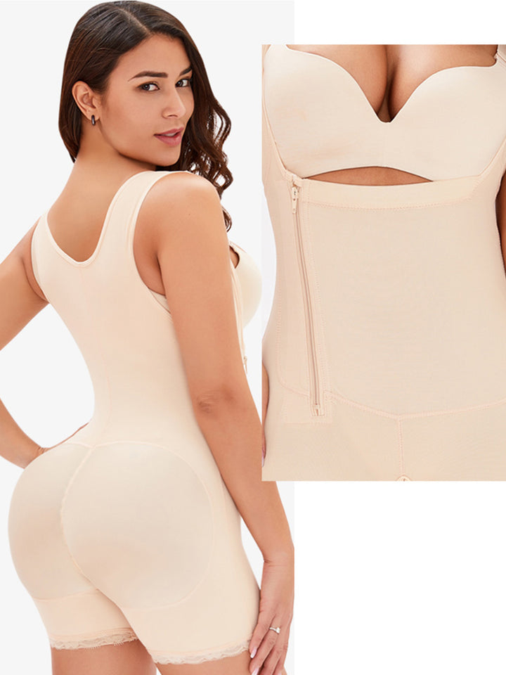 SabShape Wide Strap Zip Up Shapewear