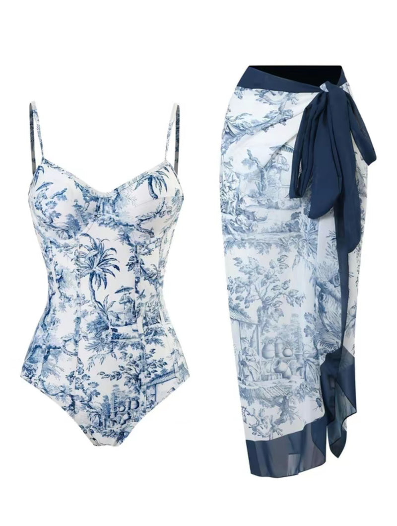 Flora Tie Bikini Set