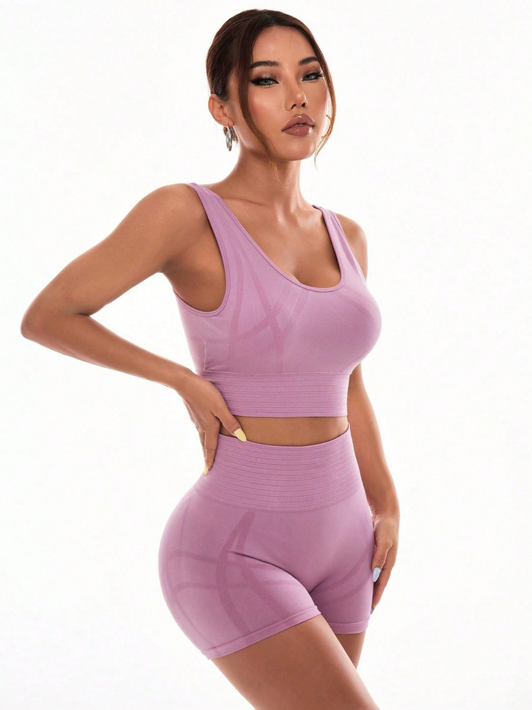 SabShape Active Set ( Wide Strap Top and Shorts )