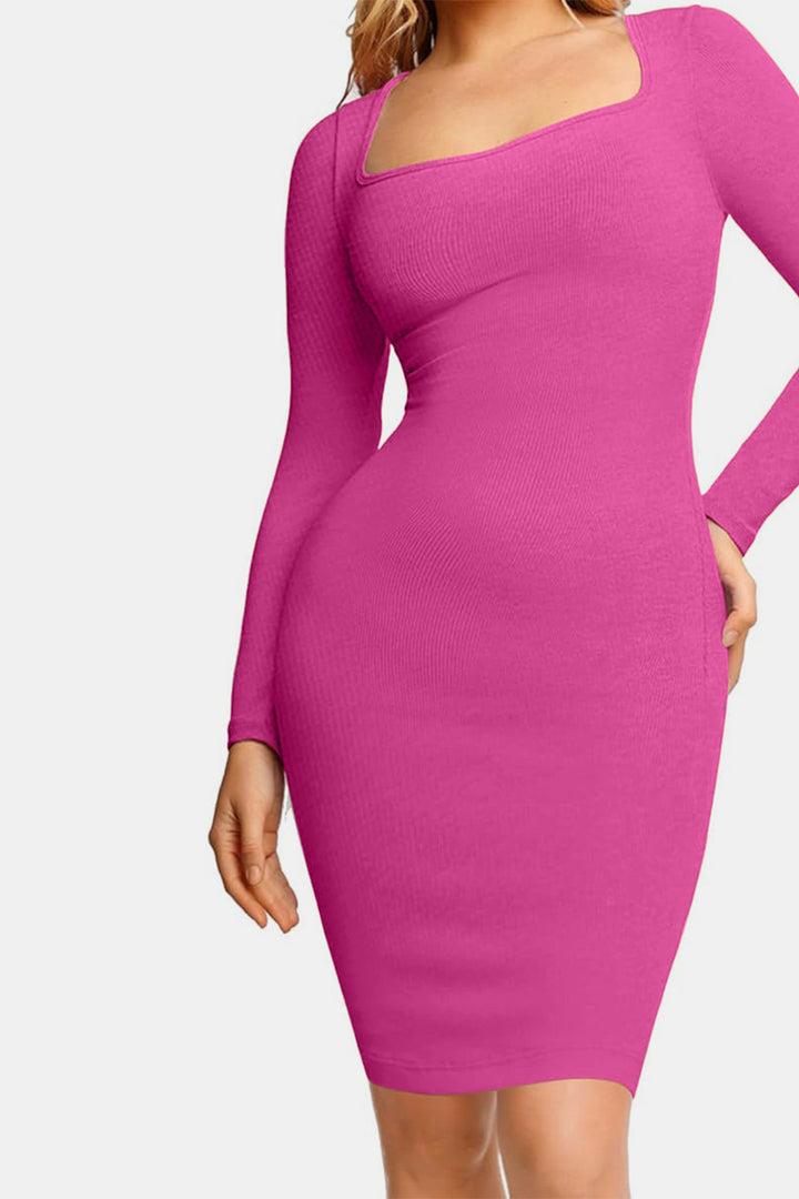 SabShape Long Sleeve Shapewear Dress