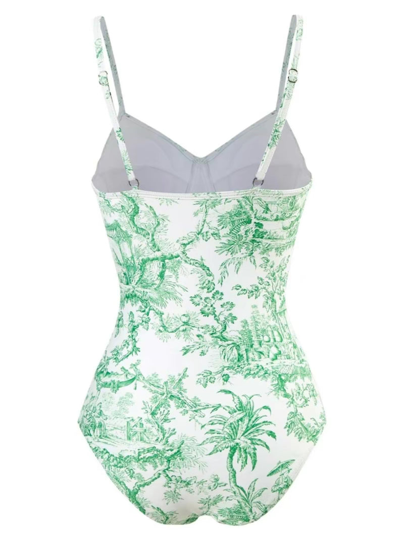 Flora Tie Bikini Set
