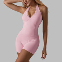 LaceVibe Halter Romper