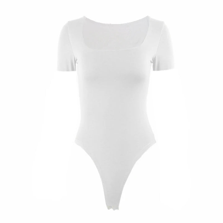 Square Neck Thong Bodysuit