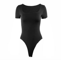 Square Neck Thong Bodysuit