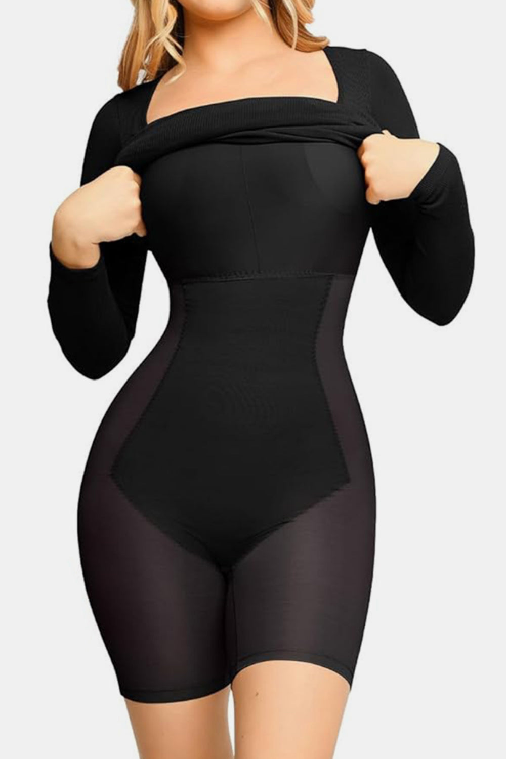 SabShape Long Sleeve Shapewear Dress