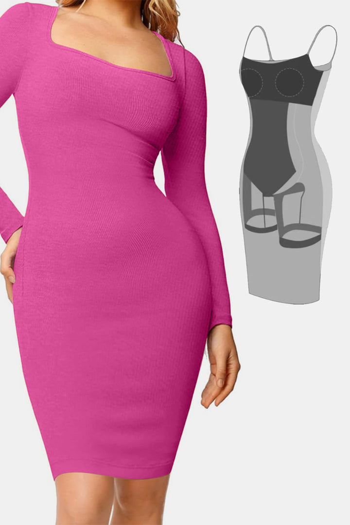 SabShape Long Sleeve Shapewear Dress