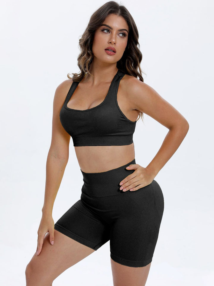 SabShape Active Set ( Wide Strap Top and Shorts )