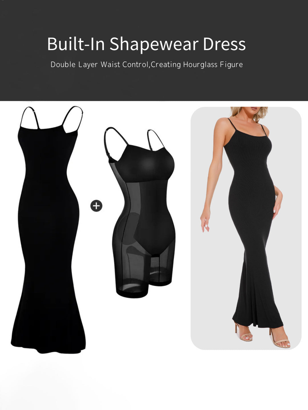 SabShape Sleeveless Shapewear Dress