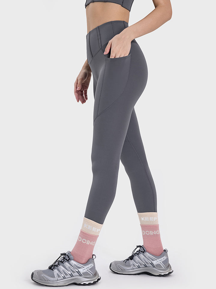 SabShape Pocketed High Waist Leggings