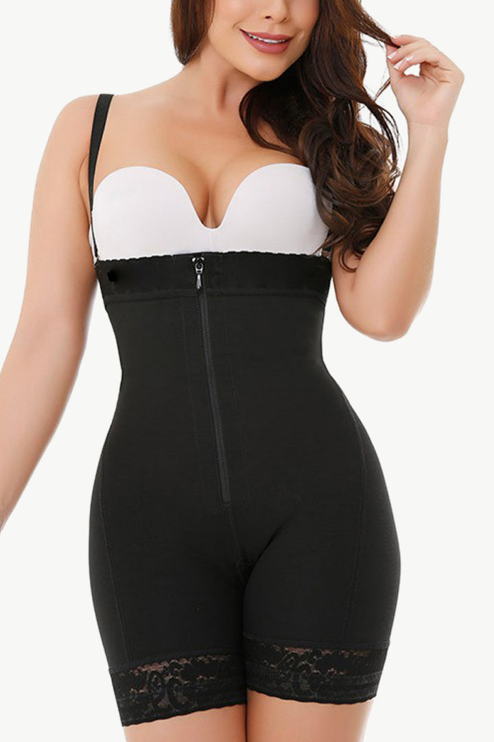 SabShape Under-Bust Zip-up Shaping Bodysuit