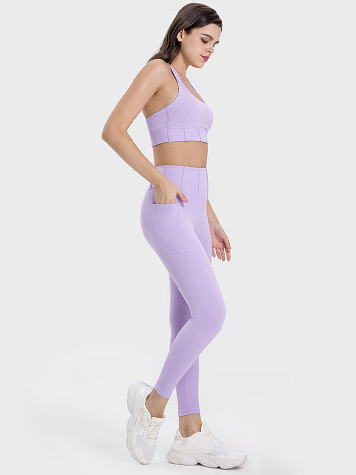 SabShape Pocketed High Waist Leggings