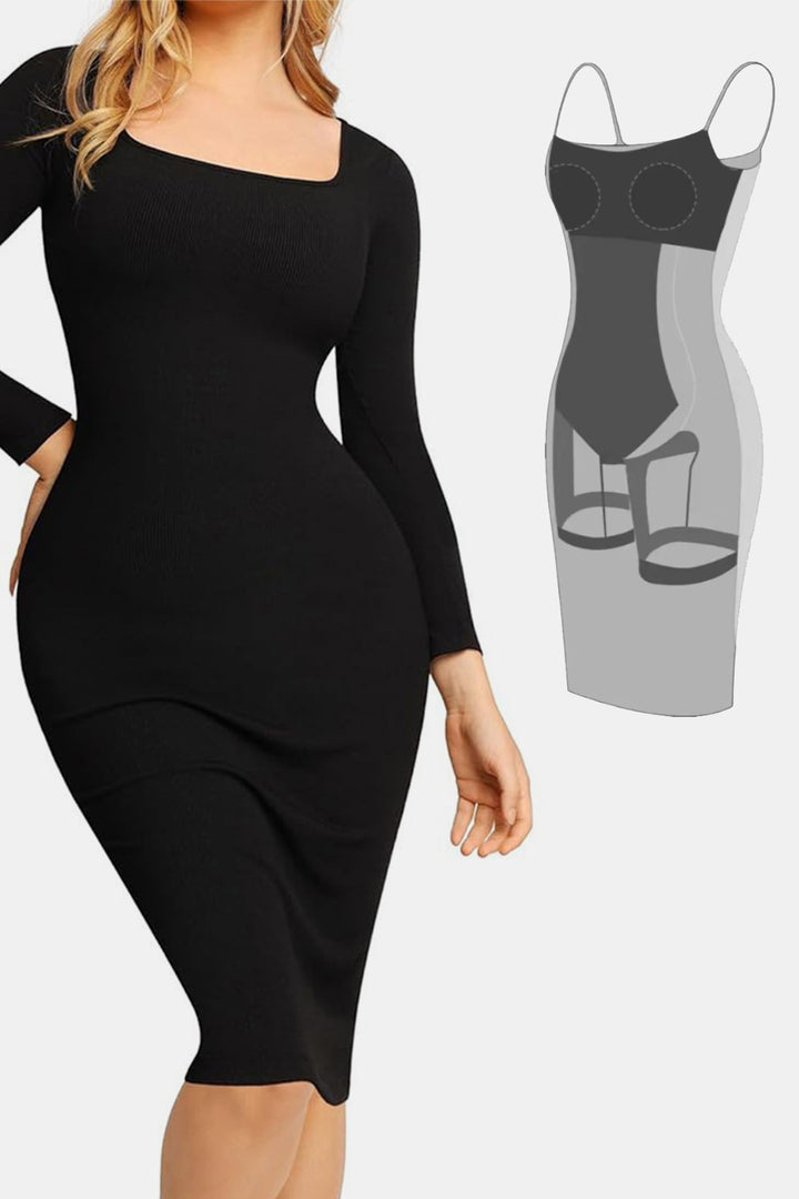 SabShape Long Sleeve Shapewear Dress