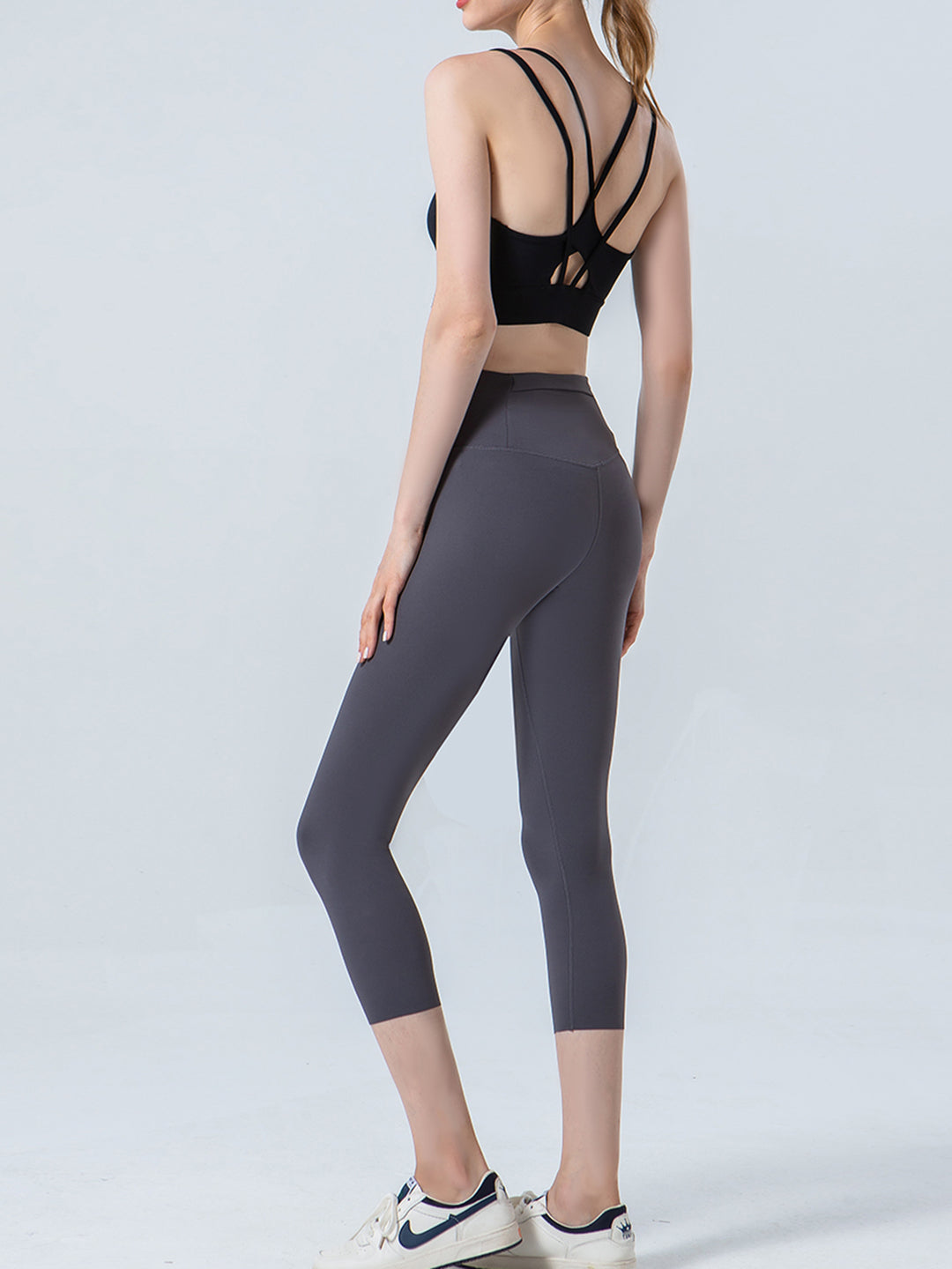 SabShape Wide Waistband Cropped Leggings