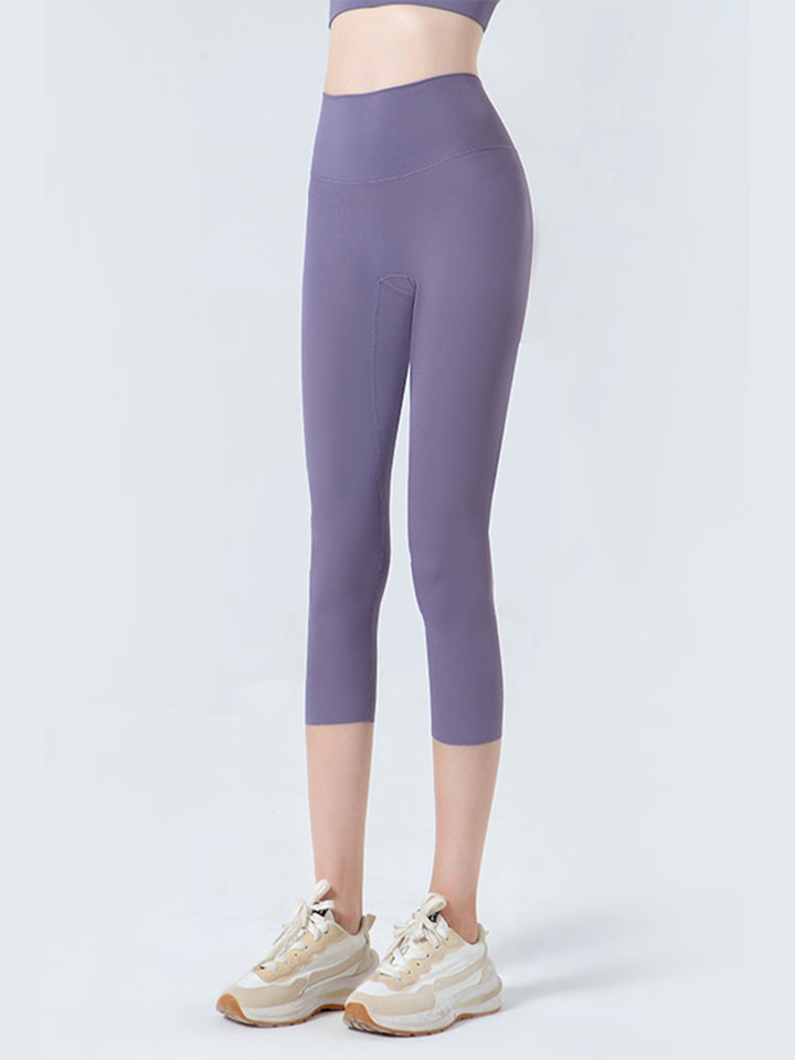 SabShape Wide Waistband Cropped Leggings